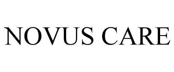 Trademark Logo NOVUS CARE