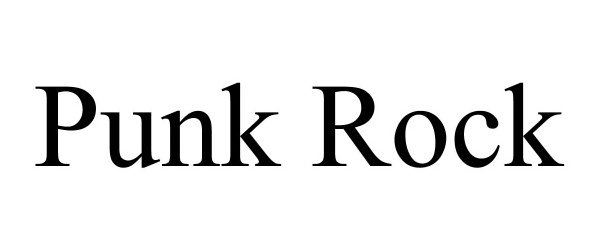 Trademark Logo PUNK ROCK