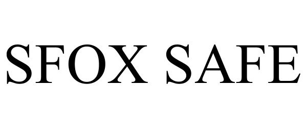 Trademark Logo SFOX SAFE