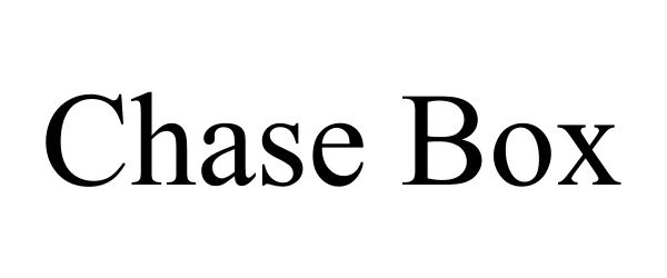 Trademark Logo CHASE BOX