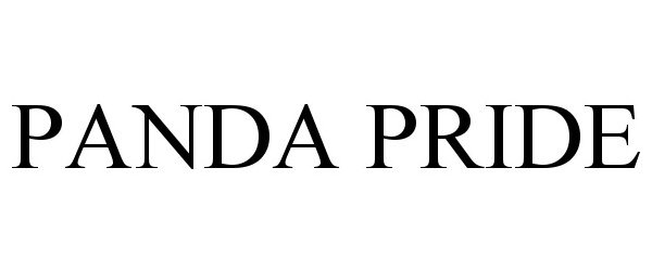 Trademark Logo PANDA PRIDE
