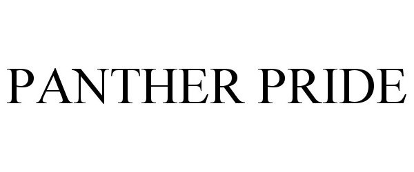 Trademark Logo PANTHER PRIDE