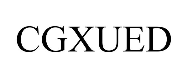 Trademark Logo CGXUED