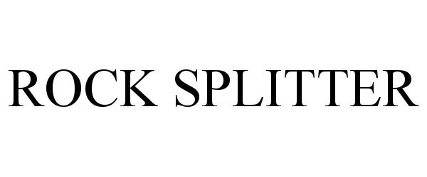 Trademark Logo ROCK SPLITTER
