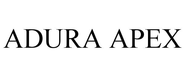 Trademark Logo ADURA APEX