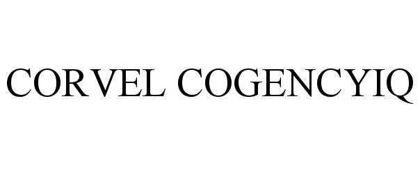 Trademark Logo CORVEL COGENCYIQ