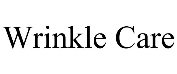 Trademark Logo WRINKLE CARE