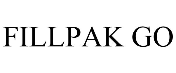 Trademark Logo FILLPAK GO