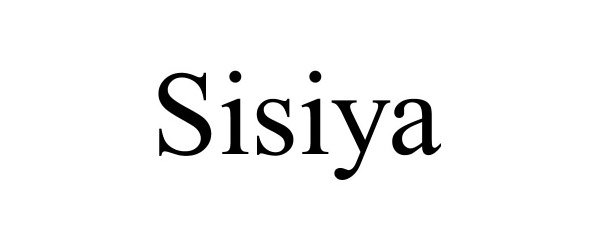Trademark Logo SISIYA