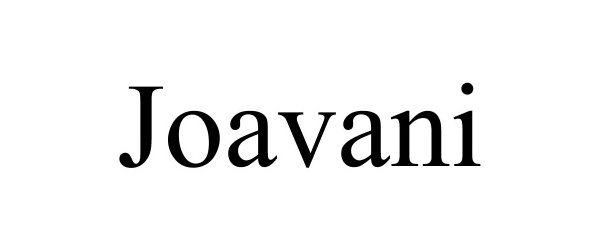 Trademark Logo JOAVANI