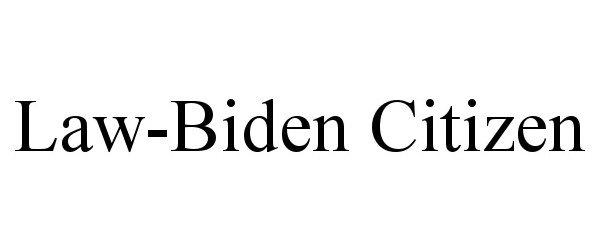 Trademark Logo LAW-BIDEN CITIZEN