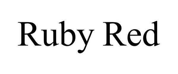 Trademark Logo RUBY RED