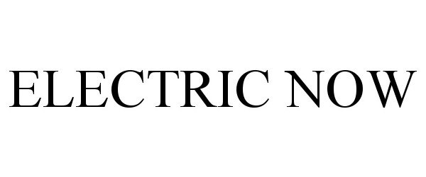Trademark Logo ELECTRIC NOW