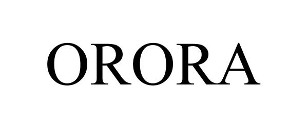Trademark Logo ORORA