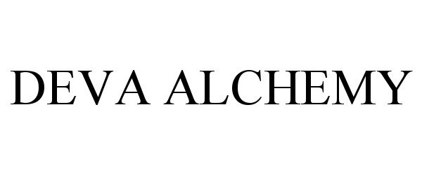Trademark Logo DEVA ALCHEMY