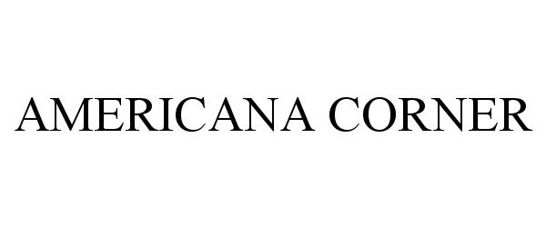 Trademark Logo AMERICANA CORNER