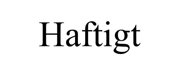 Trademark Logo HAFTIGT