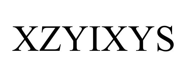 Trademark Logo XZYIXYS