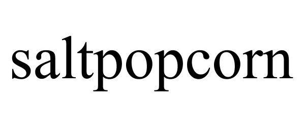 Trademark Logo SALTPOPCORN