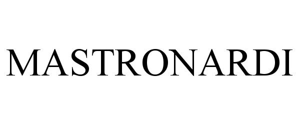 Trademark Logo MASTRONARDI