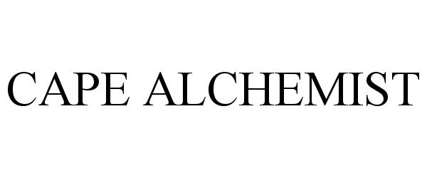 Trademark Logo CAPE ALCHEMIST