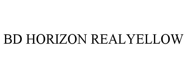 Trademark Logo BD HORIZON REALYELLOW