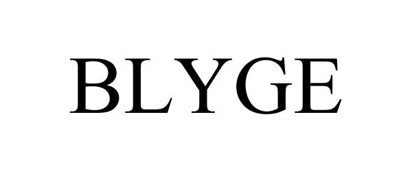 Trademark Logo BLYGE