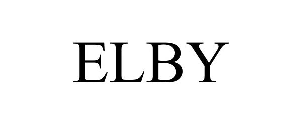 Trademark Logo ELBY