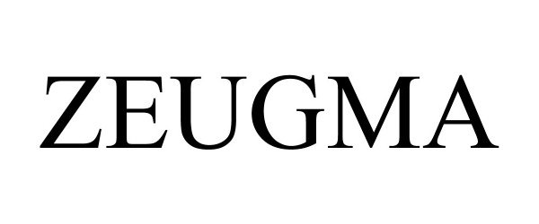 Trademark Logo ZEUGMA