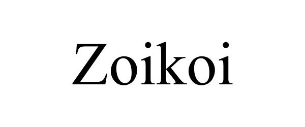 Trademark Logo ZOIKOI