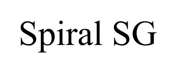 Trademark Logo SPIRAL SG