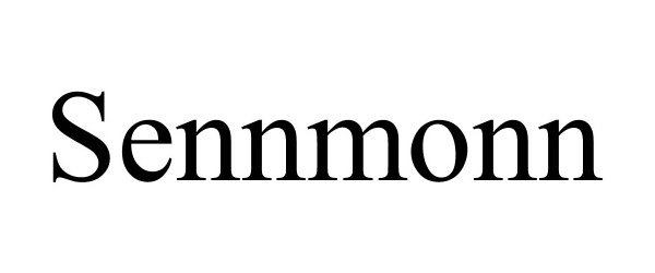 Trademark Logo SENNMONN