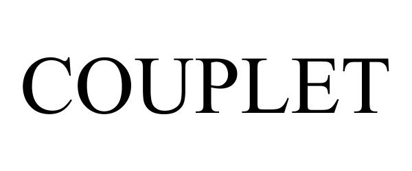 Trademark Logo COUPLET