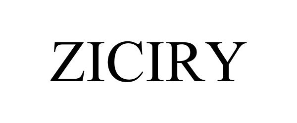 Trademark Logo ZICIRY