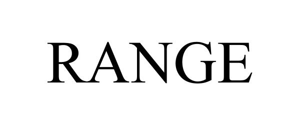 Trademark Logo RANGE