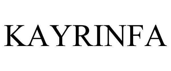 Trademark Logo KAYRINFA
