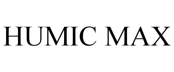 Trademark Logo HUMIC MAX