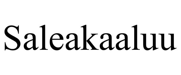 Trademark Logo SALEAKAALUU