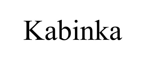 Trademark Logo KABINKA