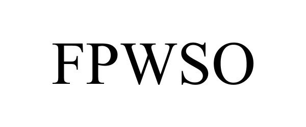 Trademark Logo FPWSO