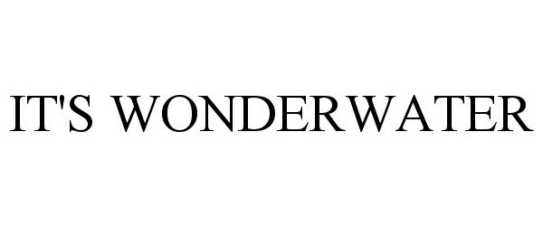  IT'S WONDERWATER