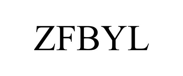 Trademark Logo ZFBYL