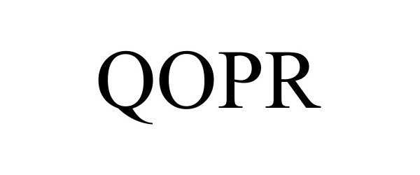 Trademark Logo QOPR