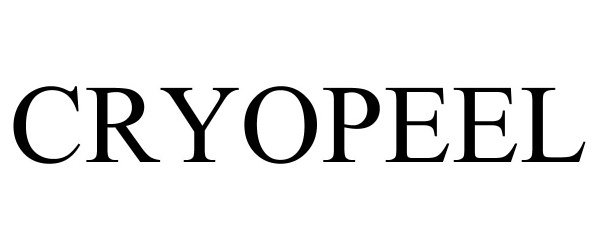 Trademark Logo CRYOPEEL