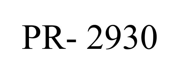 Trademark Logo PR- 2930