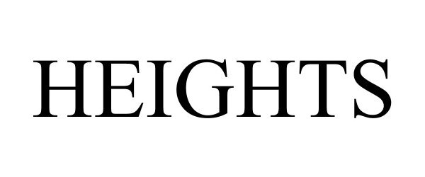 Trademark Logo HEIGHTS