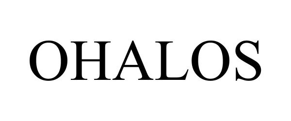 Trademark Logo OHALOS