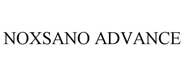 Trademark Logo NOXSANO ADVANCE