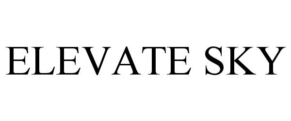 Trademark Logo ELEVATE SKY