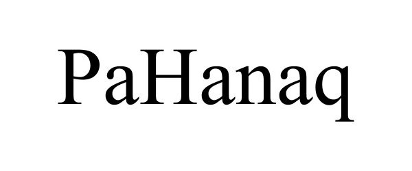 Trademark Logo PAHANAQ